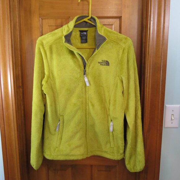 North Face Women's Fleece Jacket Chartreuse Yellow Full Zip Size Small - Picture 6 of 9